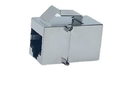 CONNETTORE INLINE 8P8C SCHERMATO C. 5e (Vista laterale)